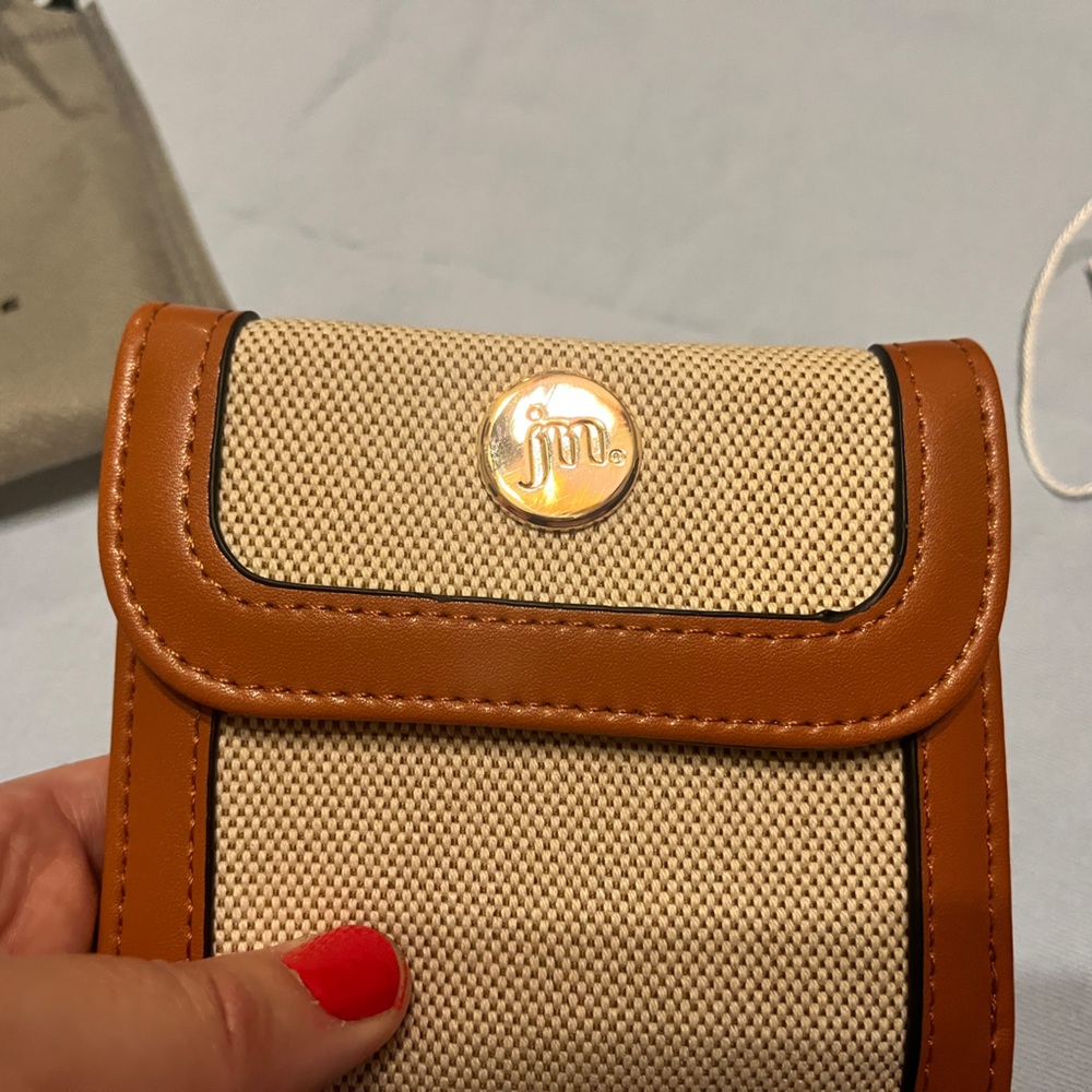 Jessica Moore canvas trifold women’s wallet - Picture 3 of 7
